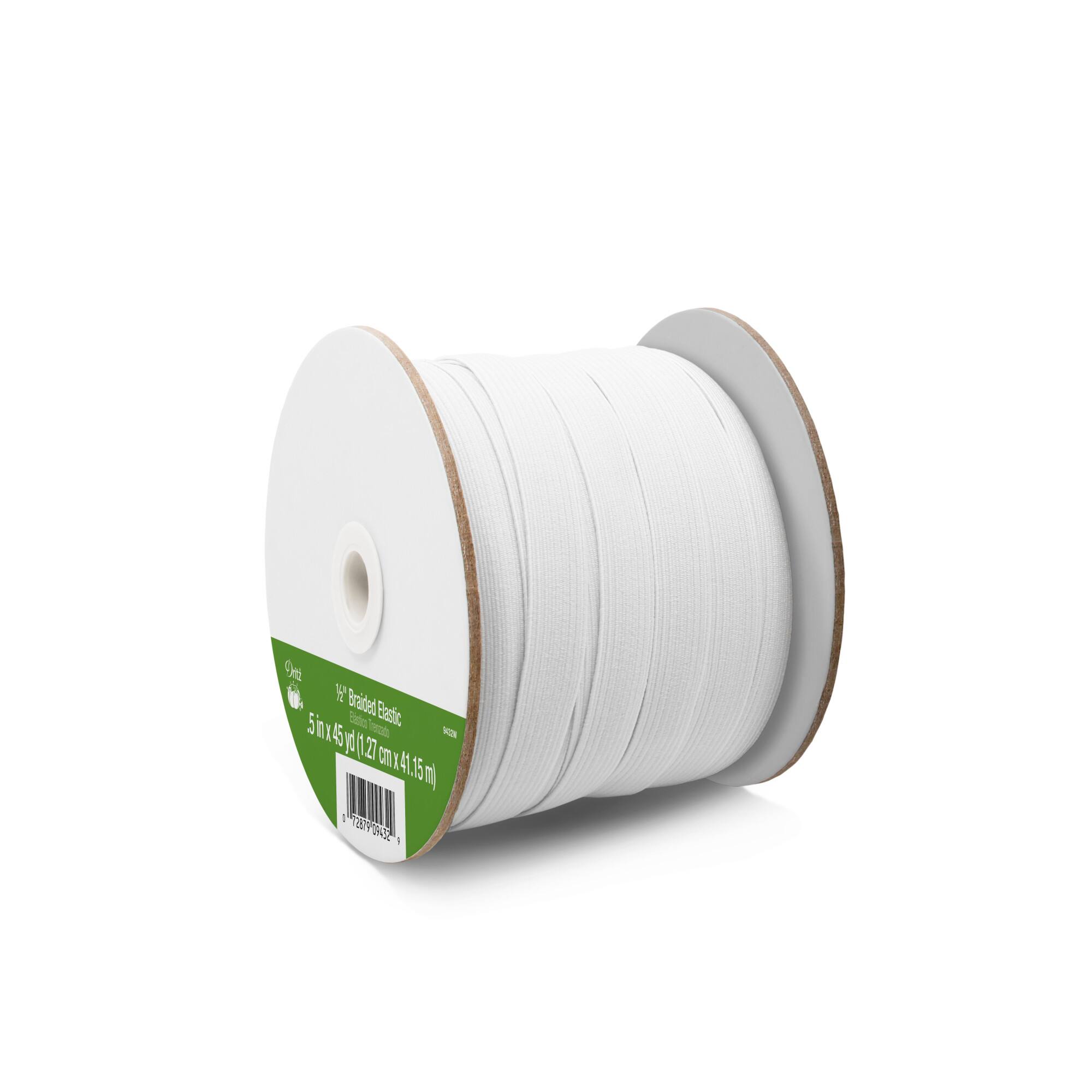 Dritz® 1/2" White Braided Elastic